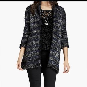Lucky Brand  Shine Stripe open front cardigan sweater.  Size M